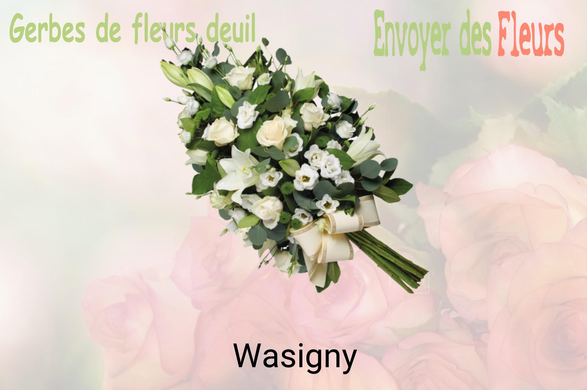 Gerbe de fleurs de deuil livrée à Wasigny